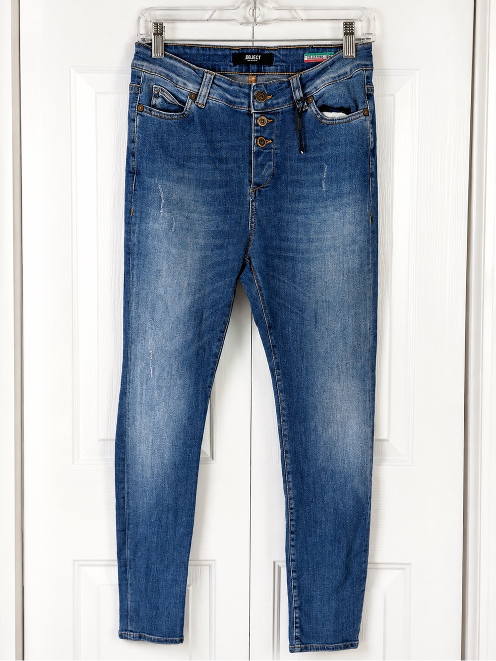 OBJECT Collectors Item Antifit Ally Jeans 27/32 Boyfriend Medium Wash Stretch